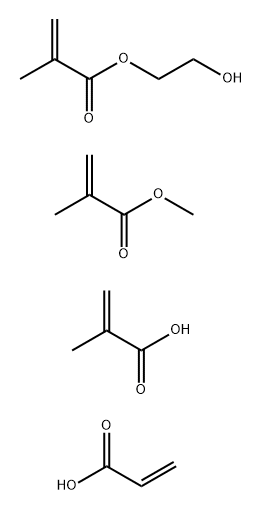 2-Propenoic acid, 2-methyl-, C10-16-alkyl esters, polymers with 2-hydroxyethyl methacrylate, Me methacrylate and γ-ω-perfluoro-C8-14-alkyl acrylate 结构式