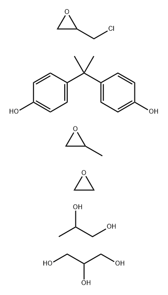 1,2,3-Propanetriol, polymer with (chloromethyl)oxirane, 4,4'-(1-methylethylidene)bis[phenol], methyloxirane, oxirane and 1,2-propanediol 结构式
