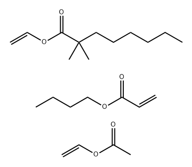 Octanoic acid, 2,2-dimethyl-, ethenyl ester, polymer with buOctanoic acid, 2,2-dimethyl-, ethenyl ester, polymer with butyl 2-propenoate and ethenyl acetate tyl 2-propenoate and ethenyl acetate 结构式