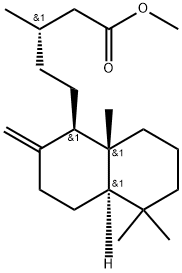 (5β,9α,10α)-Labd-8(17)-en-15-oic acid methyl ester 结构式