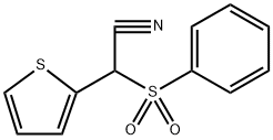 2-Thiopheneacetonitrile, α-(phenylsulfonyl)- 结构式