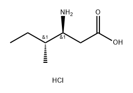 D-beta-homoisoleucine-HCl 结构式