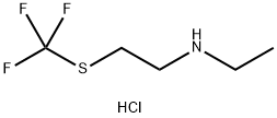 Ethyl-(2-trifluoromethylsulfanyl-ethyl)-ammonium chloride 结构式