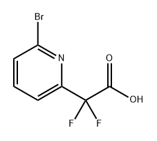 2-(6-溴吡啶-2-基)-2,2-二氟乙酸 结构式
