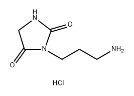 3-(3-氨基丙基)咪唑烷-2,4-二酮盐酸 结构式