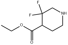 3,3-二氟哌啶-4-羧酸乙酯 结构式