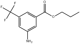 Propyl 3-amino-5-(trifluoromethyl)benzoate 结构式