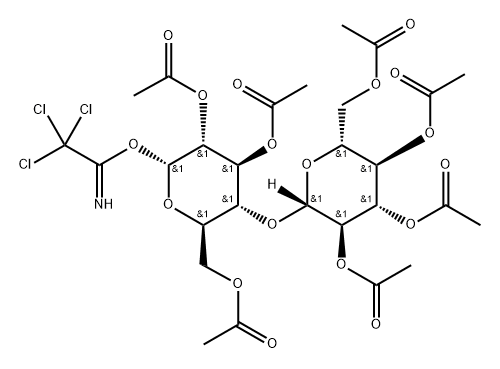 α-D-Cellobiose Heptaacetate Trichloroacetimidate 结构式