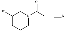3-(3-羟基哌啶-1-基)-3-氧丙烷腈 结构式