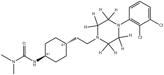 Cariprazine D8 结构式