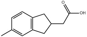 2-(5-methyl-2,3-dihydro-1H-inden-2-yl)acetic acid 结构式