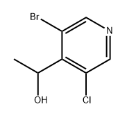 4-Pyridinemethanol, 3-bromo-5-chloro-α-methyl- 结构式