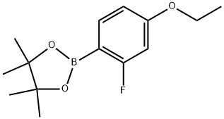 2-(4-ETHOXY-2-FLUOROPHENYL)-4,4,5,5-TETRAMETHYL-1,3,2-DIO 结构式