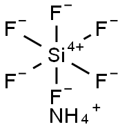 硅氟酸铵 结构式