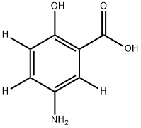 氨水杨酸-D3 结构式