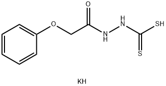 Acetic acid, 2-phenoxy-, 2-(dithiocarboxy)hydrazide, potassium salt (1:1) 结构式