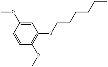 2-(Hexylthio)-1,4-dimethoxybenzene 结构式