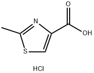 2-methyl-1,3-thiazole-4-carboxylic acid hydrochloride 结构式