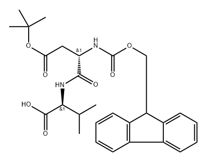 FMOC-ASP(OTBU)-VAL-OH 结构式