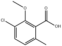 3-chloro-2-methoxy-6-methylbenzoic acid 结构式