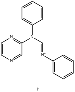 1,3-Diphenyl-3-imidazo[4,5-b]pyrazinium Iodide 结构式