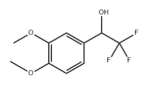 1-(3,4-二甲氧基苯基)-2,2,2-三氟乙醇-1-醇 结构式