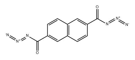 2,6-Naphthalenedicarbonyl diazide 结构式