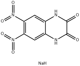 SODIUM 6;7-DINITROQUINOXALINE-2;3-BIS(OLATE);6;7-DINITROQUINOXALINE-2;3-DIONE DISODIUM SALT 结构式