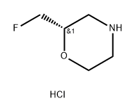 (S)-2-(氟甲基)吗啉盐酸盐 结构式