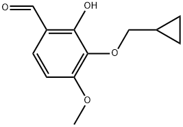 3-(Cyclopropylmethoxy)-2-hydroxy-4-methoxybenzaldehyde 结构式