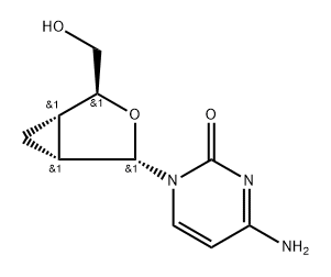 2',3'-dideoxy-2',3'-methanocytidine 结构式