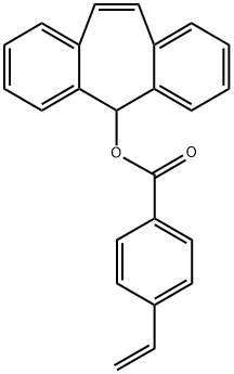 4-乙烯基苯甲酸- 5H-二苯并[A,D]环庚烯-5-基酯 结构式