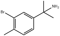 2-(3-溴-4-甲基苯基)丙-2-胺 结构式