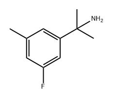 2-(3-氟-5-甲基苯基)丙烷-2-胺 结构式