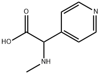 2-(甲氨基)-2-(吡啶-4-基)乙酸 结构式