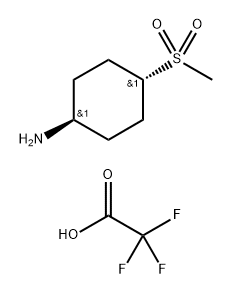 Cyclohexanamine, 4-(methylsulfonyl)-, trans-, 2,2,2-trifluoroacetate (1:1) 结构式