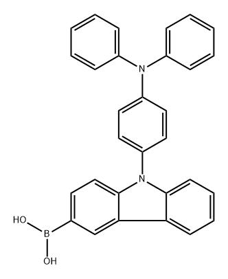 B-[9-[4-(Diphenylamino)phenyl]-9H-carbazol-3-yl]boronic acid 结构式