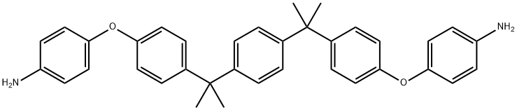 4,4'-[1,4-亚苯基双[(1-甲基亚乙基)-4,1-亚苯基氧基]]双- 结构式