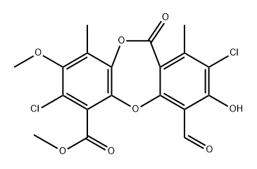 Methyl 2,7-dichloropsoromate 结构式