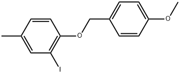 2-Iodo-1-[(4-methoxyphenyl)methoxy]-4-methylbenzene 结构式