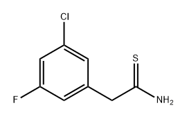 2-(3-chloro-5-fluorophenyl)ethanethioamide 结构式