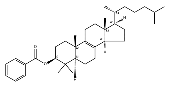 Lanost-8-en-3-ol, benzoate, (3β)- (9CI) 结构式