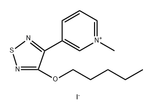 Pyridinium, 1-methyl-3-[4-(pentyloxy)-1,2,5-thiadiazol-3-yl]-, iodide (1:1) 结构式