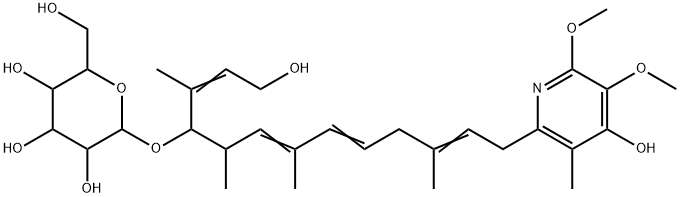 13-羟基葡吡霉素 A 结构式
