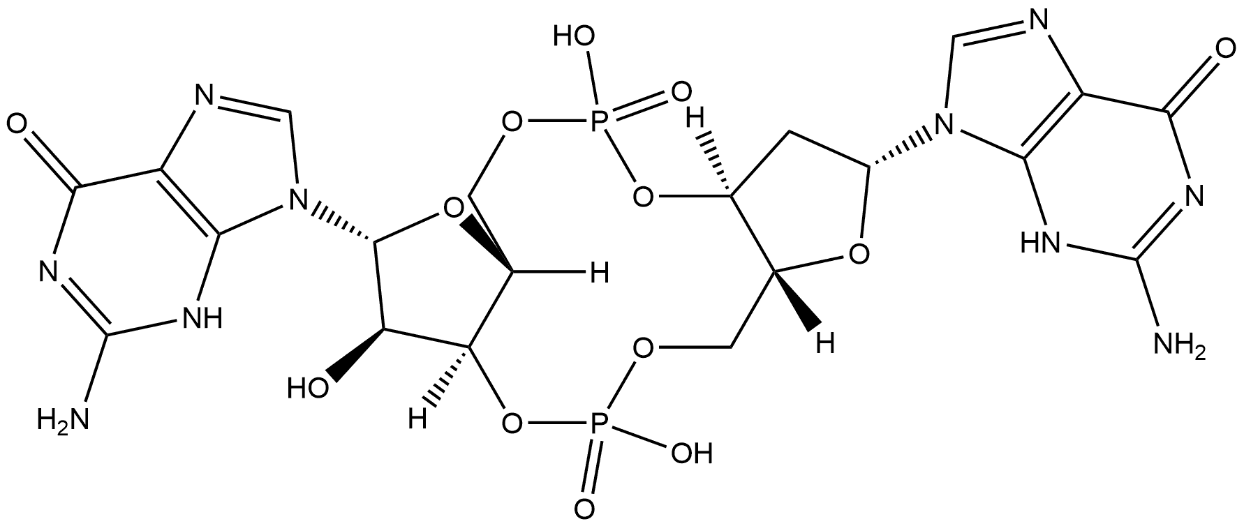 c-di-2'-dGMP 结构式