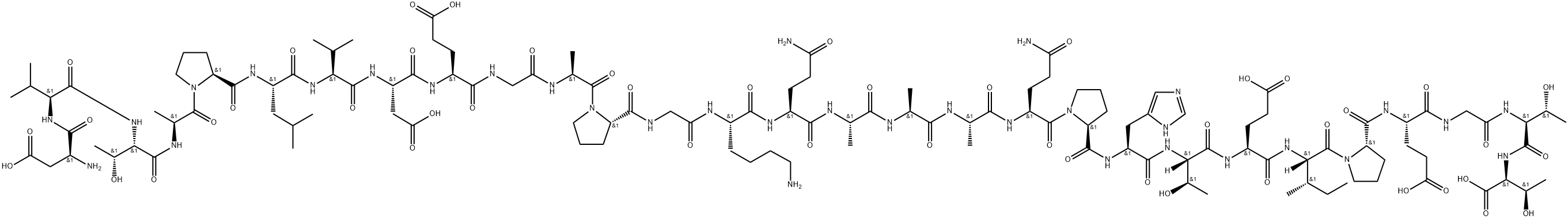 Tau Peptide (74-102) (Exon 3/Insert 2 Domain) 结构式