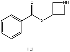 Benzenecarbothioic acid,?S-?3-?azetidinyl ester, hydrochloride (1:1) 结构式