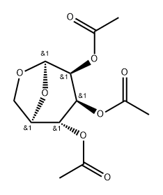 2,3,4-tri-O-acetyl-1,6-anhydromannopyranose 结构式