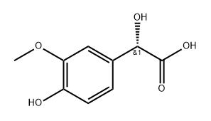 Benzeneacetic acid, α,4-dihydroxy-3-methoxy-, (αS)- 结构式