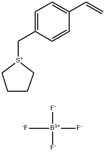 1-[(4-乙烯基苯基)甲基]四氢噻吩 四氟硼酸盐(1:1) 结构式